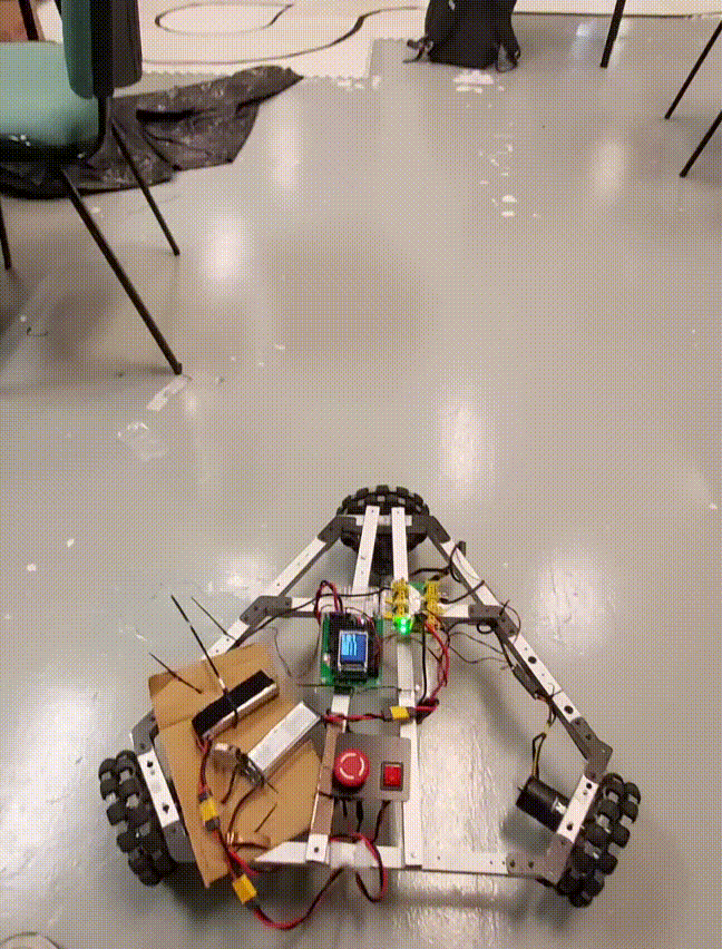 Omniwheel kinematics diagram